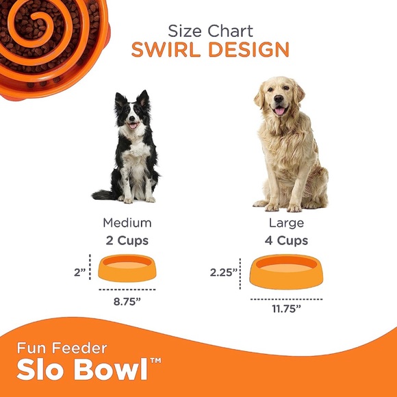 NWOB Outward Hound medium non-slip slow feeder bowl - Picture 5 of 5